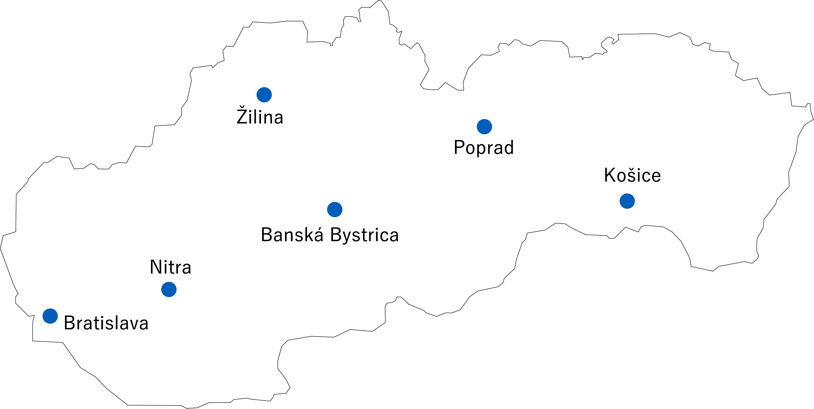Mapa poboček